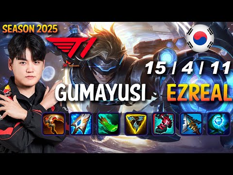 T1 Gumayusi EZREAL vs KAI'SA ADC - Patch 15.5 KR Ranked | lolrec