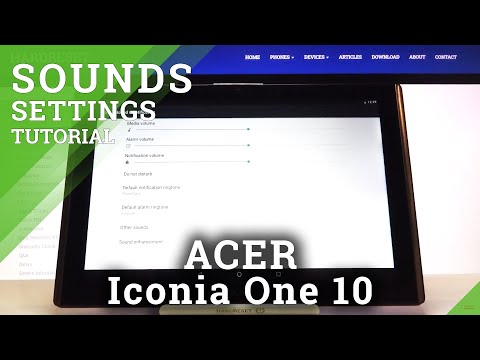How to Find Sound Settings in ACER Iconia One 10 – Open Sound Settings