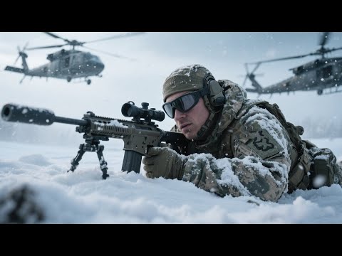 2025 Action Movie:Elite Sniper Ambush in the Snow: He Downs Three Fighter Jets Alone #hollywood