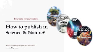 How to publish in Science & Nature journals? Solutions for universities