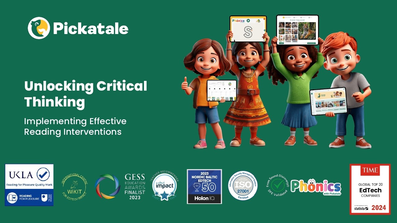 Pickatale Webinar | Unlocking Critical Thinking: Implementing Effective Reading Interventions
