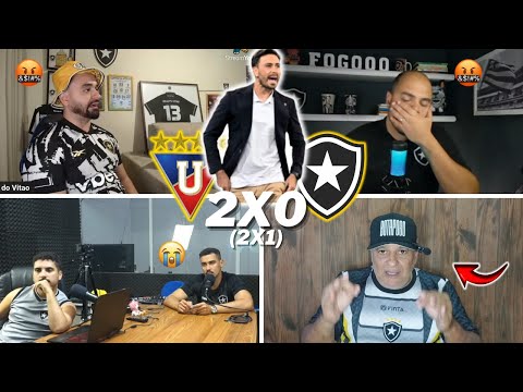 REAÇÕES DOS BOTAFOGUENSES ELIMINADOS E CHORO AO VIVO | LDU 2 X 0 BOTAFOGO | LIBERTADORES 2025