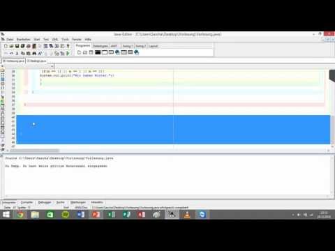 Vorlesung Java #5: Switch-Case-Verzweigung (24.12.2014)