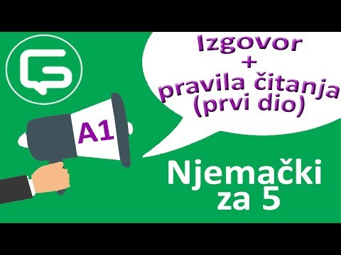 Njemački za 5: Izgovor + pravila čitanja, prvi dio (epizoda 2)