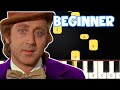 Pure Imagination - Willy Wonka's | Beginner Piano Tutorial | Easy Piano
