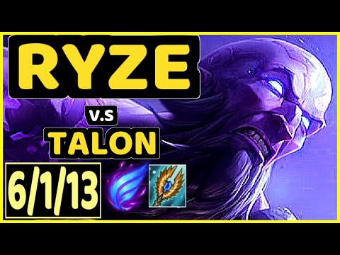 EVROT (RYZE) vs TALON - 6/1/13 KDA MID CHALLENGER GAMEPLAY - BR