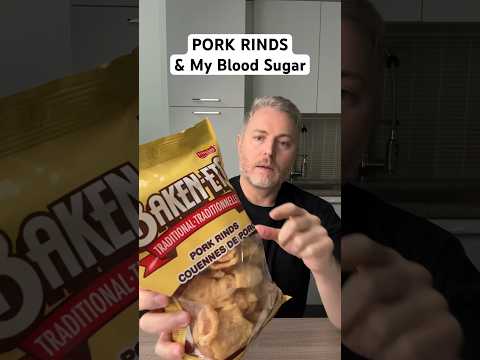 Pork rinds and my glucose levels.#bloodsugar #glucoselevels #insulinresistant1 #porkrinds