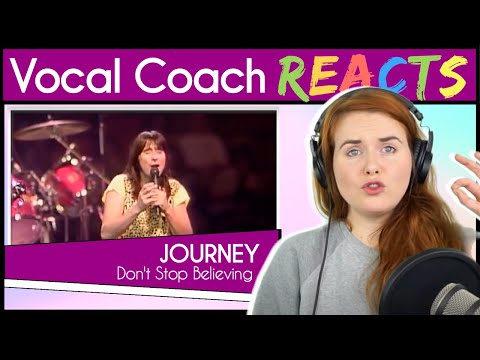 Vocal Coach reacts to Journey - Don't Stop Believin' (Steve Perry Live)