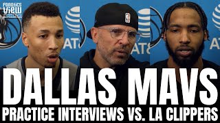 Dante Exum, Derrick Jones Jr. & Jason Kidd Discuss Dallas Mavs Playoff Matchup vs. LA Clippers