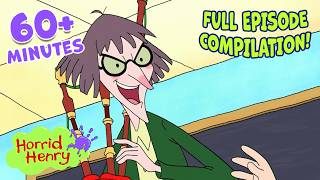 Miss Battle Axe and Soggy Sid's HORRIBLE Music | Season 4 Clip Compilation | Horrid Henry | 1+ HOUR