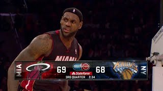 2014.01.09 - LeBron James Full Highlights at Knicks - 32 Pts, 6 Assists