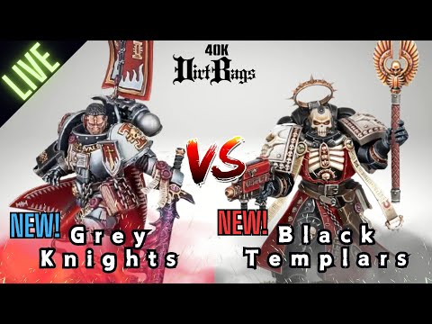 NEW Grey Knights vs NEW Black Templars LIVE! | 40k Battle Report | Competitive Warhammer 40k