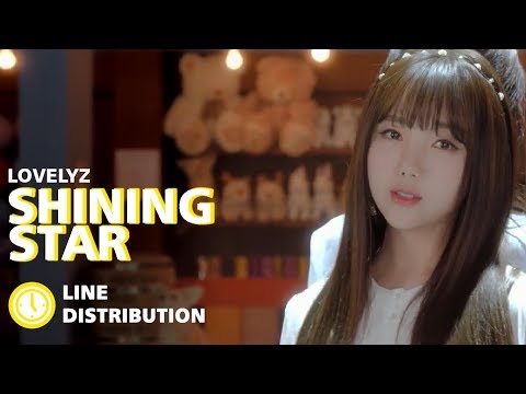 LOVELYZ (러블리즈) - SHINING★STAR: Line Distribution (Color Coded)