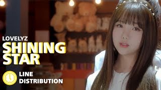 LOVELYZ (러블리즈) - SHINING★STAR: Line Distribution (Color Coded)