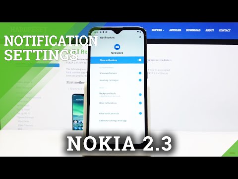 How to Manage Messages Notifications in NOKIA 2.3 – Notification Settings