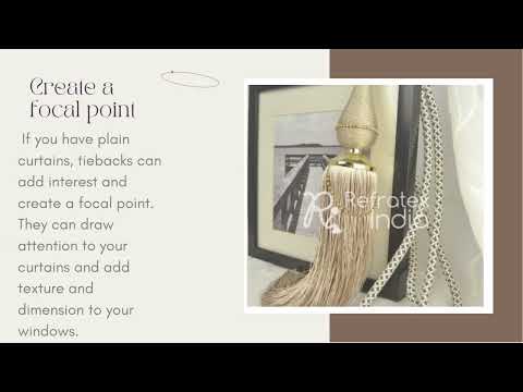 Black And White Magnet Curtain Tieback