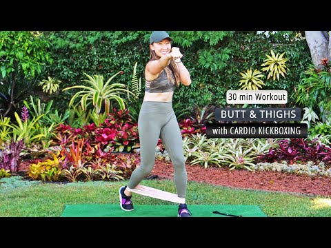 30 min Butt Workout with Cardio Kickboxing - Day 4 of Full Body Sculpting Series
