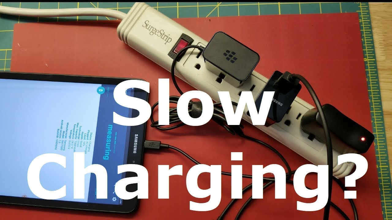 Troubleshooting slow charging phones and tablets