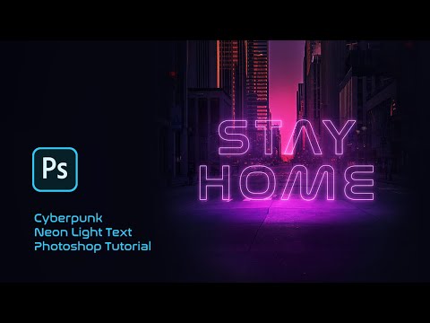 Cyberpunk Neon Text Photoshop Tutorial