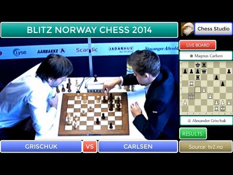 QUEEN'S GAMBIT DECLINED OPENING!!! GRISCHUK VS CARLSEN | BLITZ NORWAY CHESS 2014