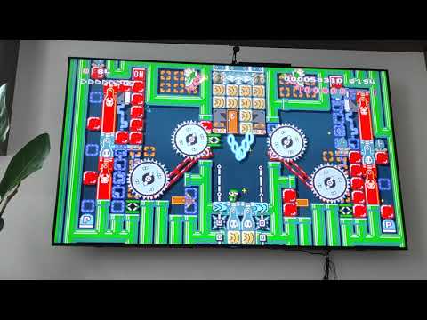 Mean Machines Super Mario maker 2 Mega Man style stage with boss Fights