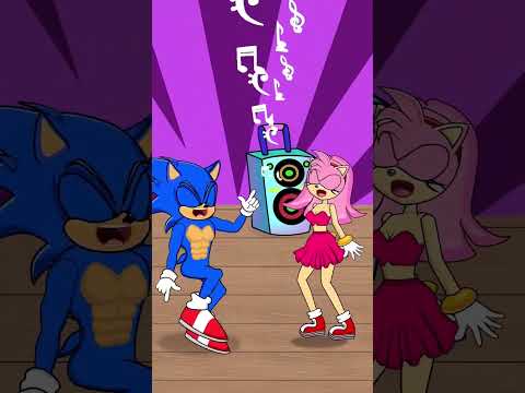 Sonic Exciting Dance | Dance With Sonic | Shadow Joke #shorts #sonic #funny #dance #amy
