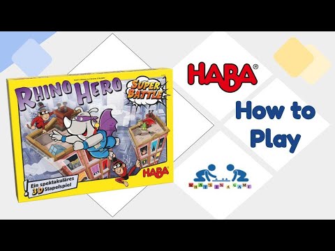 Games for Kids | Rhino Hero Super Battle by HABA | How to Play