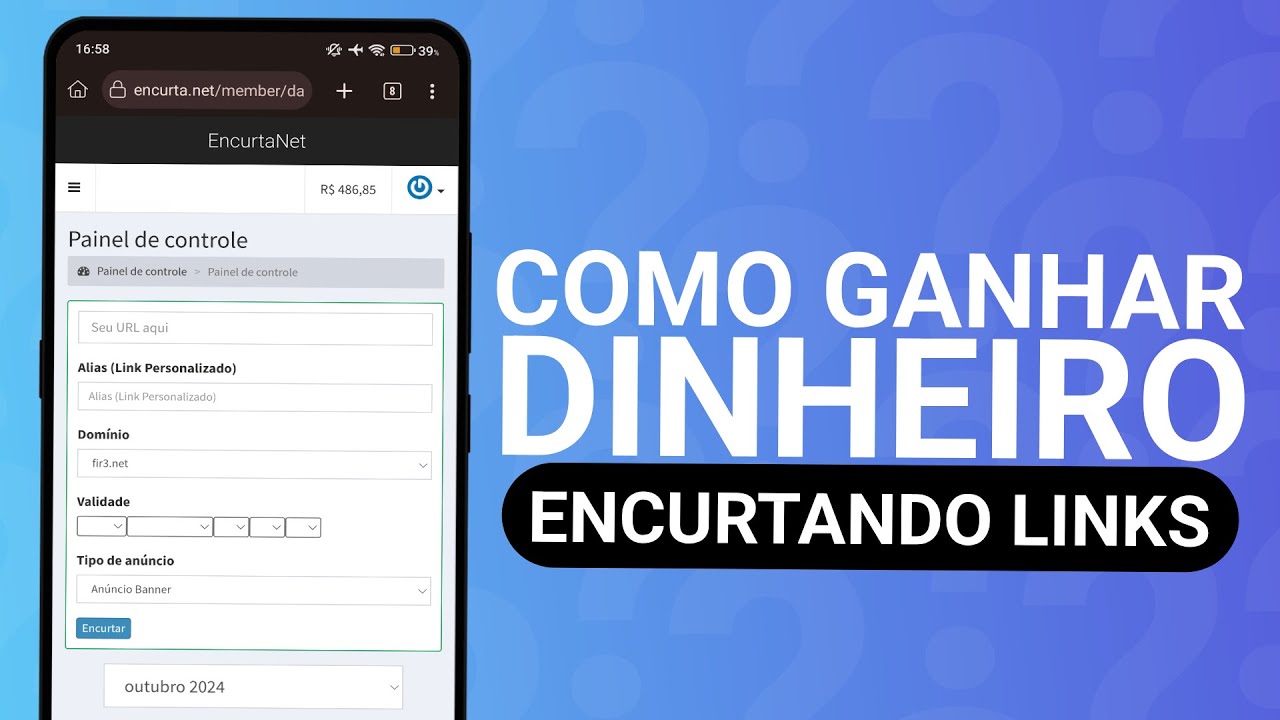 COMO GANHAR DINHEIRO COM ENCURTADOR DE LINKS - EncurtaNet 2025