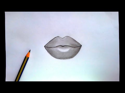 How to draw lips. simple drawing step by step ||...