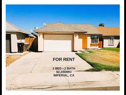 BEAUTIFUL 3-BEDROOM HOME FOR RENT IN IMPERIAL, CA Clean, comfortable, and well-maintained — this charming 3-bedroom, 2-bath home offers the space, convenience, and features you're looking for. • Landscaping Included property video