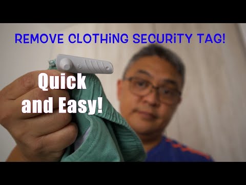 Remove Security Tag From Clothes Quick Easy