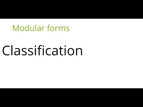 Modular forms: Classification