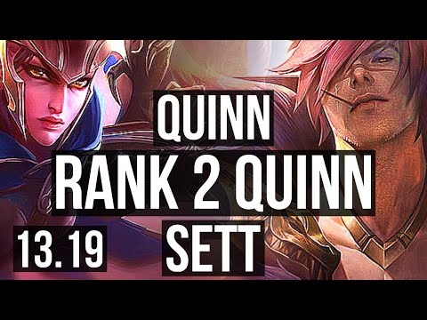 QUINN vs SETT (TOP) | Rank 2 Quinn, 1.1M mastery, 500+ games, 13/4/12 | BR Grandmaster | 13.19