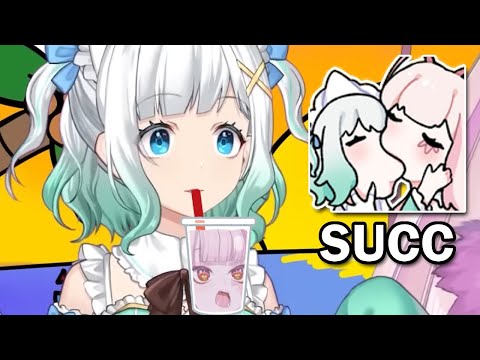 Mint and Matara sucking each other's life force 【Maid Mint Fantome + VSHOJO】