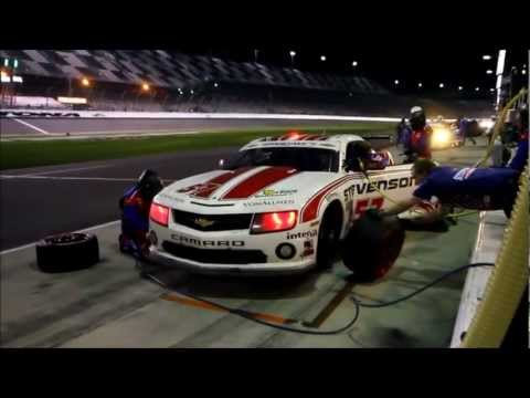 Red ORACLE Halos on #57 Camaro Pit Stop Rolex 24 @ Daytona