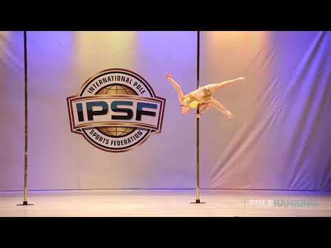 Novice Girls Paige Olson of USA - IPSF World Pole Sports Championships 2018