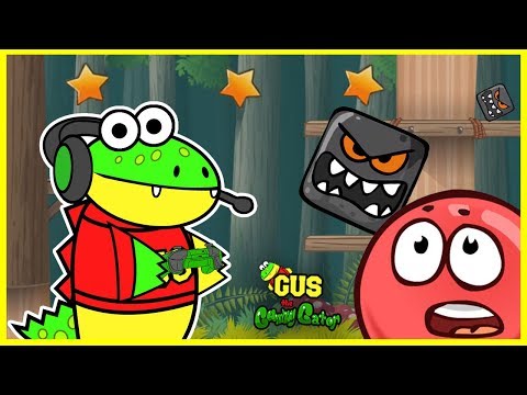 Red Ball 4 Deep Forest Let's Play with Gus the Gummy Gator