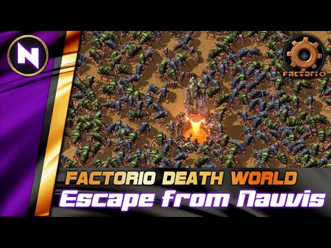 Factorio DeathWorld #01 ESCAPE FROM NAUVIS | Lets Play