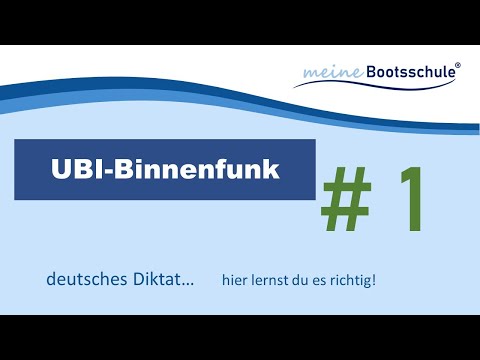 UBI Binnenfunk 1   deutsches Diktat