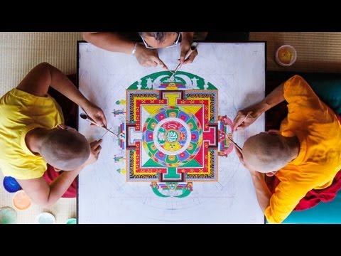 Sand Mandala Time Lapse [Extended Version] - Asheville, NC - Urban Dharma - 2012