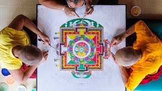 Sand Mandala Time Lapse [Extended Version] - Asheville, NC - Urban Dharma - 2012