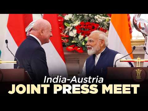PM Modi, Austrian Chancellor Christian Stocker attend the joint press meet in New Delhi