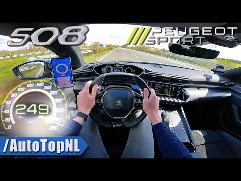Peugeot 508 PSE | TOP SPEED on AUTOBAHN [NO SPEED LIMIT] by AutoTopNL