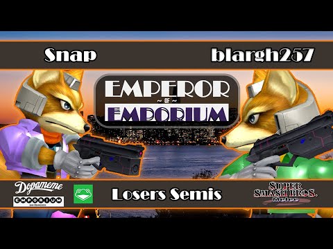 Emperor of Emporium - Snap (Fox) VS blargh257 (Fox) - SSBM - Losers Semis