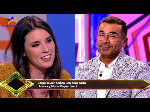Jorge Javier dedica una dura carta  Alaska y Mario Vaquerizo: \