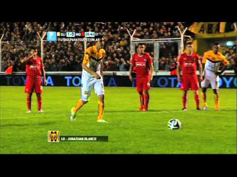 Gol de Blanco. Olimpo 1 - Independiente 0. Fecha 4. Torneo Primera División 2014. FPT