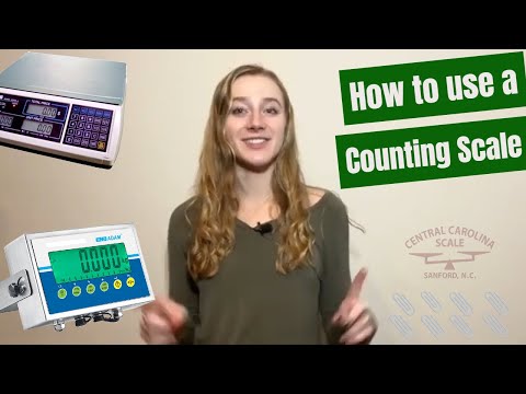Part of a video titled How to Use a Counting Scale - YouTube
