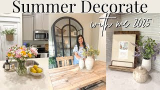 SUMMER DECORATE WITH ME 2025 | Simple Summer Decor Ideas | Summer Decorating | EXCITING NEWS!!