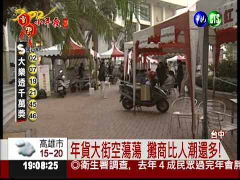 台中年貨大街沒人潮 攤商控詐欺