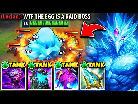 Anivia but I'm full tank and my Egg is literally a Raid Boss (THIS IS HILARIOUS)